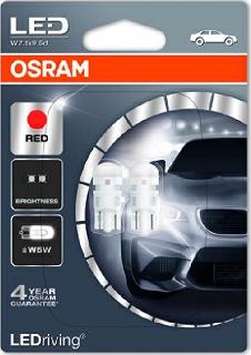 Osram 2880R-02B - Лампа светодиодная 12 5 10, без цоколя красная 288002 autosila-amz.com