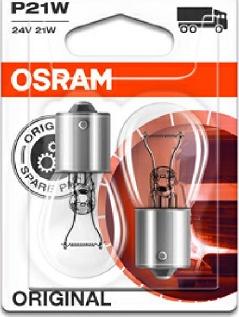 Osram 7511-02B - к-кт ламп ORIGINAL LINE! 2шт. (P21W) 24V 21W BA15s качество ориг. з/ч (ОЕМ)\ autosila-amz.com