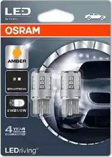 Osram 7715YE-02B - Снят с производства Комплект ламп W21/5W 12V 1W W3x16q LEDRIVING standard retrofit/оранжевый/W21/5W autosila-amz.com