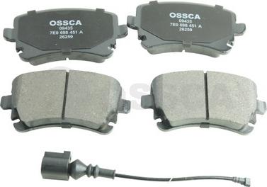 OSSCA 09435 - Тормозные колодки, дисковые, комплект autosila-amz.com