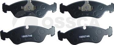 OSSCA 03308 - Тормозные колодки, дисковые, комплект autosila-amz.com