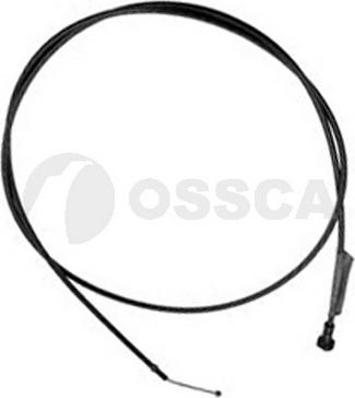 OSSCA 02502 - Трос привода замка капота / VW Golf-II, Jetta-II 83~ autosila-amz.com