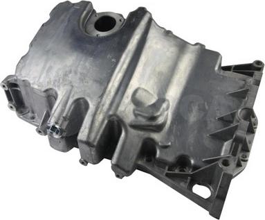 OSSCA 16911 - Поддон картера двигателя-алюминиевый с отверстием под датчик / AUDI A-4,6 1.9/2.0 TDI 04~ autosila-amz.com