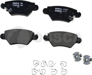 OSSCA 12562 - Тормозные колодки, дисковые, комплект autosila-amz.com