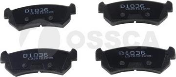 OSSCA 12227 - Тормозные колодки, дисковые, комплект autosila-amz.com