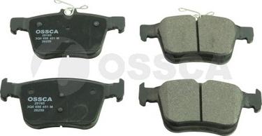 OSSCA 29165 - Колодки тормозные дисковые задние без датчиков износа с прижимной пластиной / AUDI A3,Q3,TT,SEAT Leo autosila-amz.com