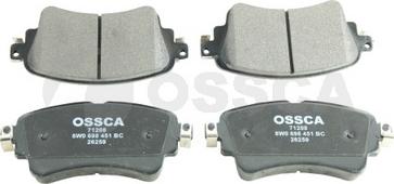 OSSCA 71208 - Тормозные колодки, дисковые, комплект autosila-amz.com