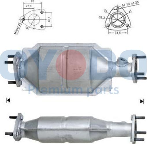 Oyodo 10N0067-OYO - Катализатор autosila-amz.com