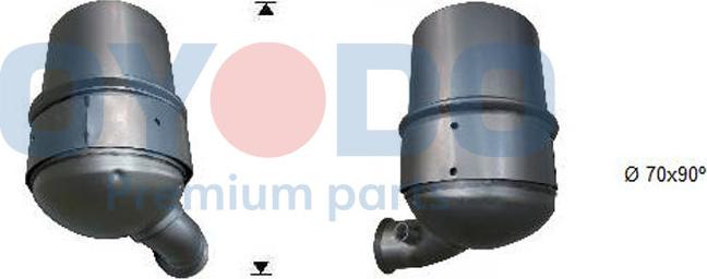 Oyodo 20N0002-OYO - Сажевый / частичный фильтр, система выхлопа ОГ autosila-amz.com