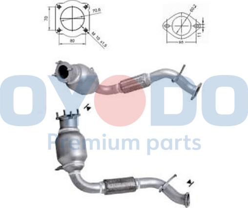 Oyodo 20N0117-OYO - Катализатор autosila-amz.com