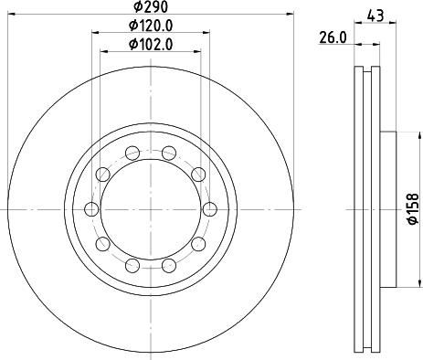 Pagid 59175 - Тормозной диск autosila-amz.com