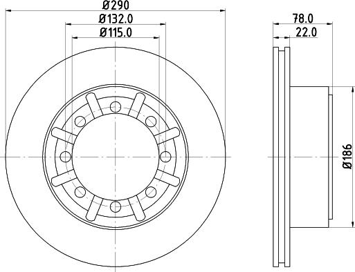 Pagid 59176 - Тормозной диск autosila-amz.com