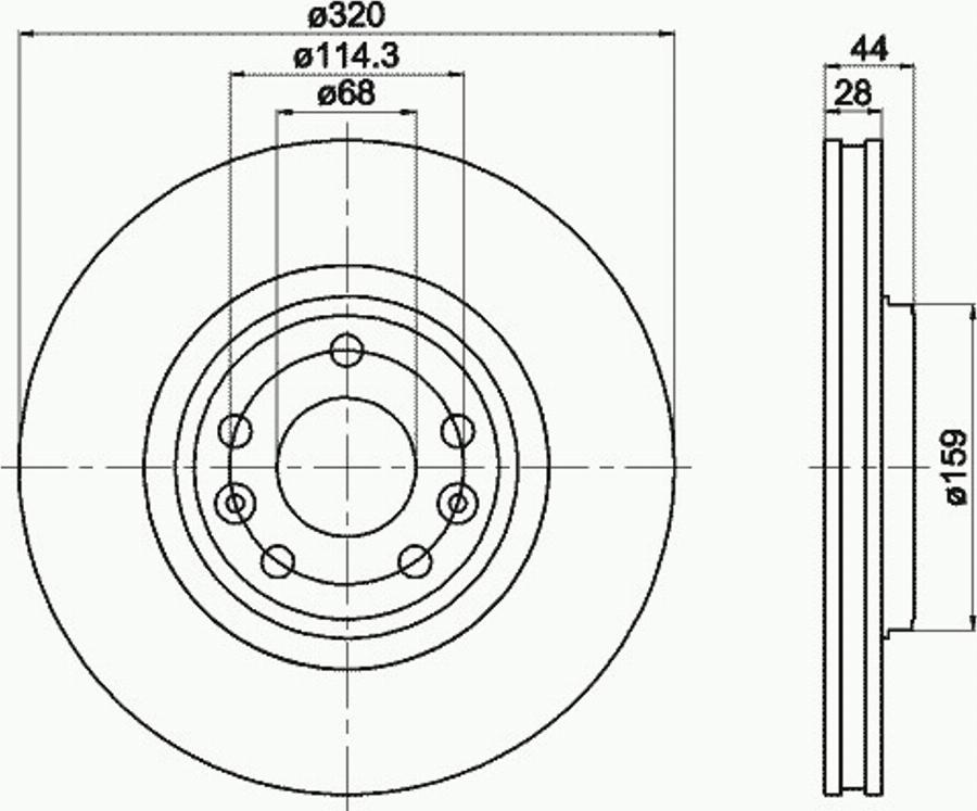 Pagid 54954PRO - Тормозной диск autosila-amz.com