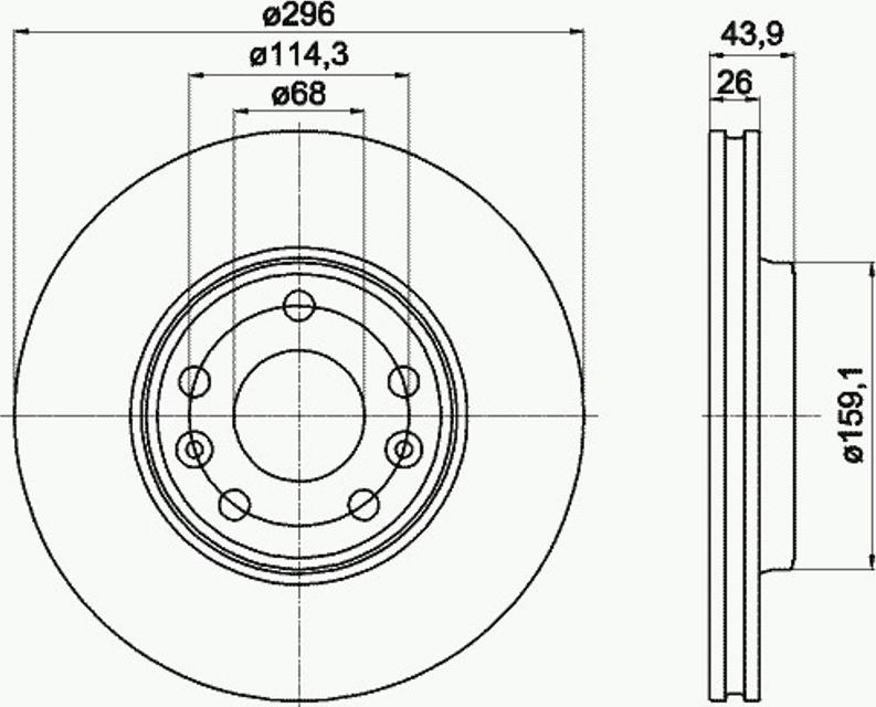 Pagid 54956PRO - Тормозной диск autosila-amz.com