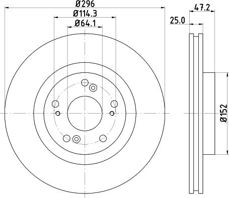 Pagid 54950 - Тормозной диск autosila-amz.com