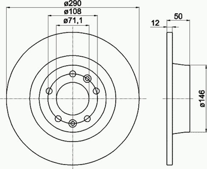 Pagid 54958PRO - Тормозной диск autosila-amz.com