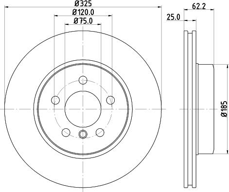 Pagid 54415HC - Тормозной диск autosila-amz.com