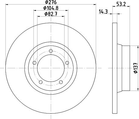 Pagid 54410 - Тормозной диск autosila-amz.com