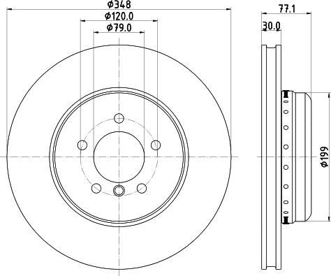 Pagid 54418 - Тормозной диск autosila-amz.com