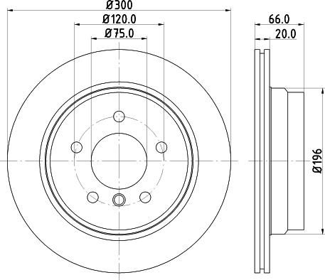 Pagid 54549 - Тормозной диск autosila-amz.com