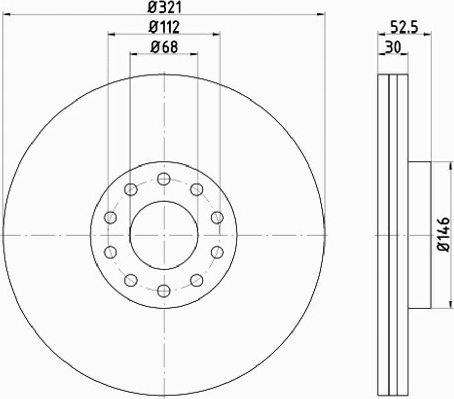 Pagid 54547PRO - Тормозной диск autosila-amz.com