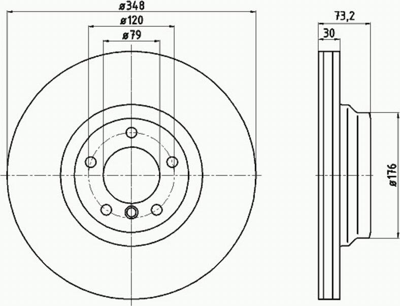 Pagid 54553PRO - Тормозной диск autosila-amz.com