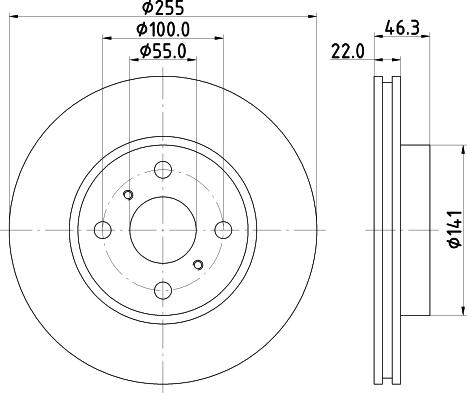 Pagid 54561 - Тормозной диск autosila-amz.com