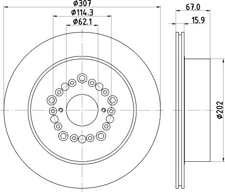 Pagid 54504 - Тормозной диск autosila-amz.com