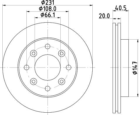 Pagid 54589 - Тормозной диск autosila-amz.com