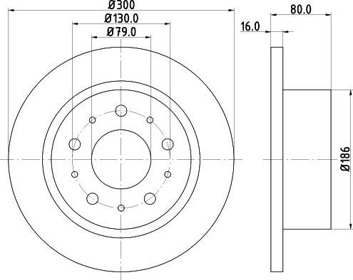 Pagid 54576 - Тормозной диск autosila-amz.com