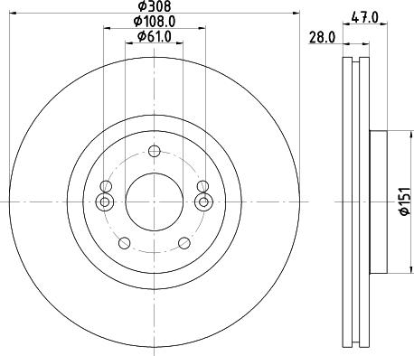 Pagid 54577 - Тормозной диск autosila-amz.com