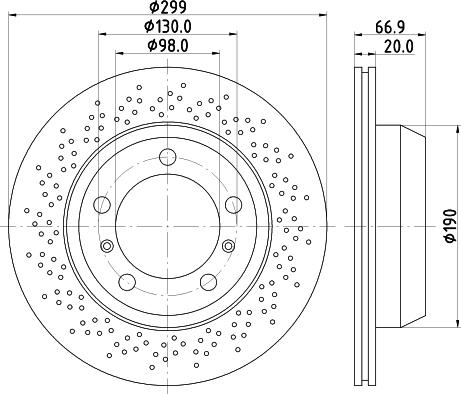 Pagid 54653 - Тормозной диск autosila-amz.com