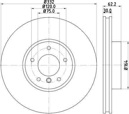 Pagid 54608HC - Тормозной диск autosila-amz.com