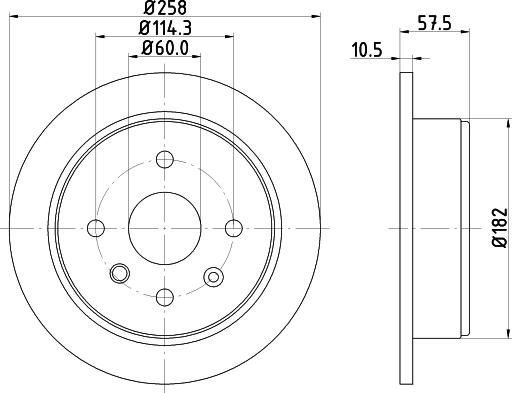 Pagid 54630 - Тормозной диск autosila-amz.com