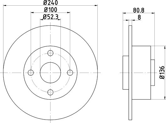 Pagid 54193 - Тормозной диск autosila-amz.com