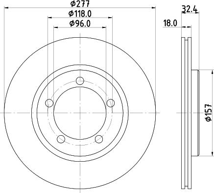 Pagid 54142 - Тормозной диск autosila-amz.com