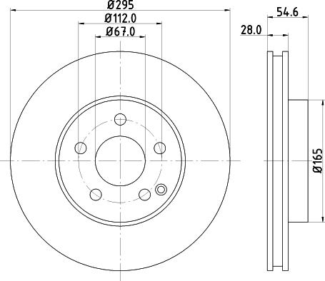 Pagid 54151 - Тормозной диск autosila-amz.com