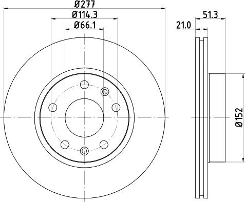 Pagid 54157 - Тормозной диск autosila-amz.com