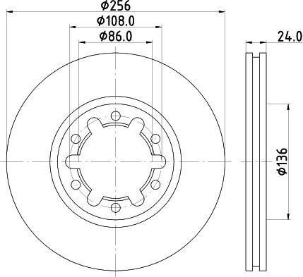 Pagid 54362 - Тормозной диск autosila-amz.com