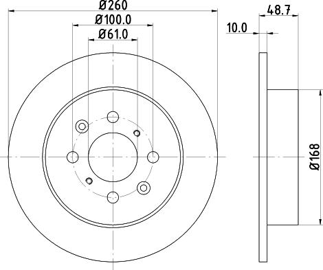 Pagid 54253 - Тормозной диск autosila-amz.com