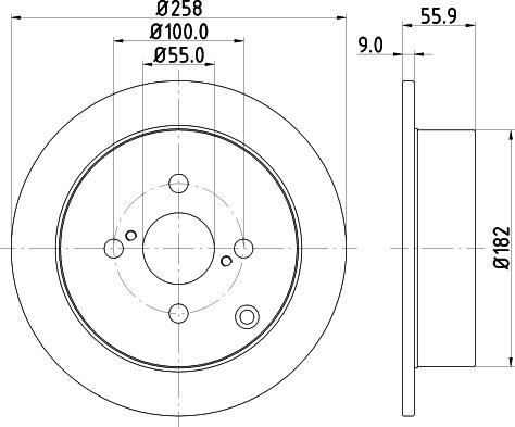 Pagid 54261 - Тормозной диск autosila-amz.com