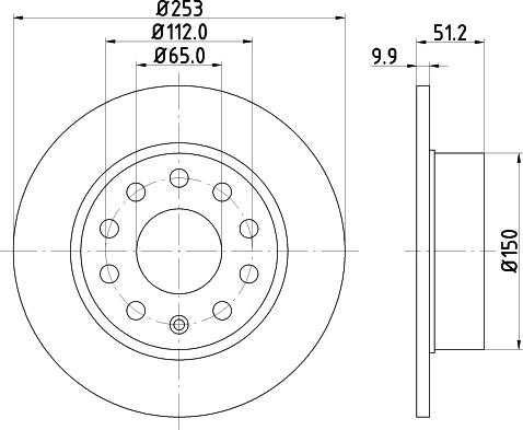 Pagid 54209 - Тормозной диск autosila-amz.com