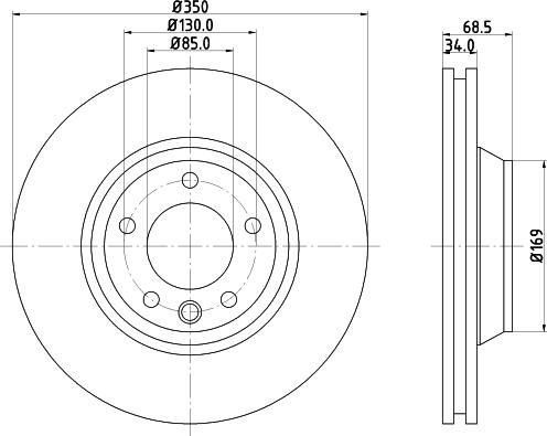 Pagid 54217 - Тормозной диск autosila-amz.com