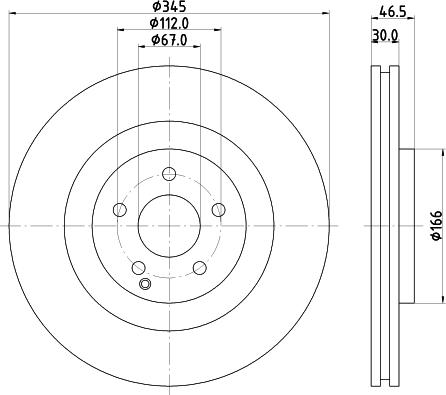 Pagid 54236 - Тормозной диск autosila-amz.com