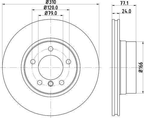 Pagid 54225 - Тормозной диск autosila-amz.com