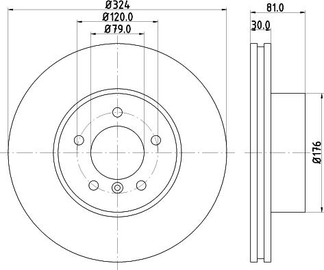 Pagid 54228 - Тормозной диск autosila-amz.com