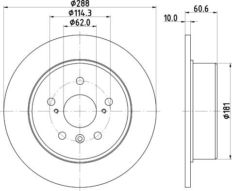 Pagid 54749 - Тормозной диск autosila-amz.com