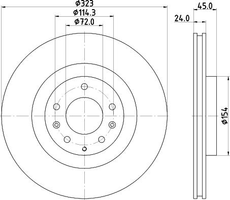 Pagid 54744 - Тормозной диск autosila-amz.com