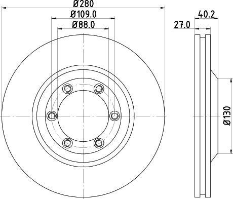 Pagid 54748 - Тормозной диск autosila-amz.com