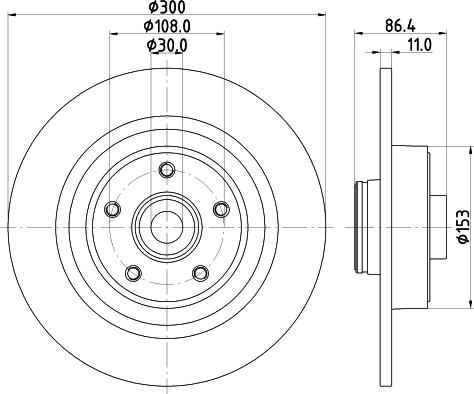 Pagid 54757 - Тормозной диск autosila-amz.com